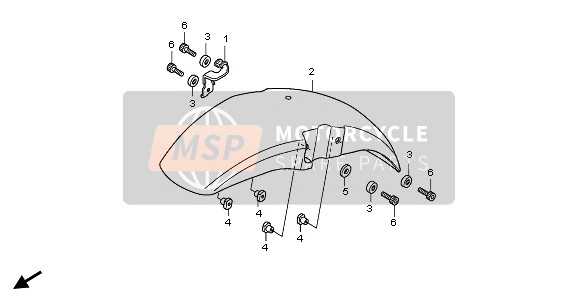 45156KFK000, Klemme A, V. Bremsschlauc, Honda, 2