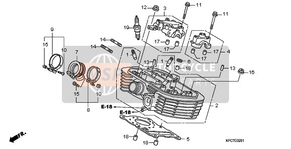 REAR CYLINDER HEAD