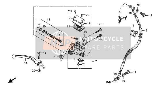 45510KPC641, Cylinder Sub Assy., Fr. Brake Master, Honda, 0