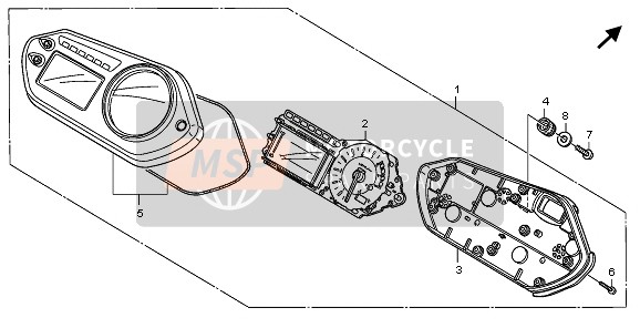 Honda XL700VA 2009 METER (KMH) for a 2009 Honda XL700VA