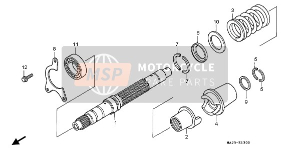 Honda ST1100 1996 Albero primario per un 1996 Honda ST1100