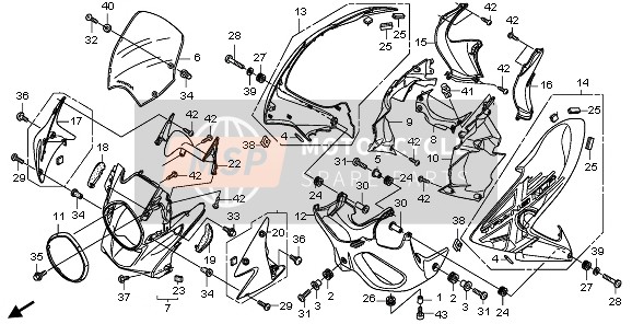 64214MFFN00ZC, Cowl Set, R. Fr. Side (Wl) *TYPE1* (TYPE1 ), Honda, 0