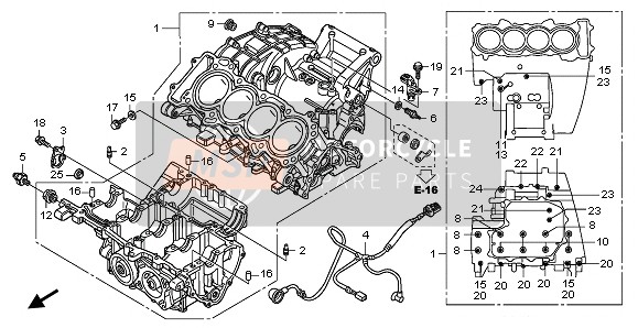 Honda CB600FA 2010 Carter pour un 2010 Honda CB600FA