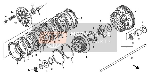 Honda CB1300SA 2010 CLUTCH for a 2010 Honda CB1300SA