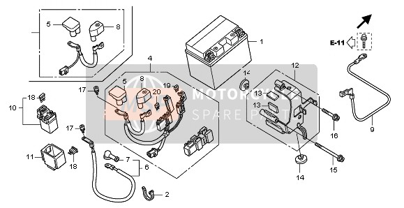 Honda CBF1000A 2010 Batterie pour un 2010 Honda CBF1000A