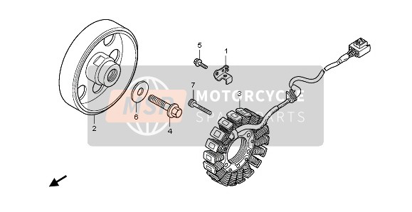 31120MGJD02, Statore Comp., Honda, 2