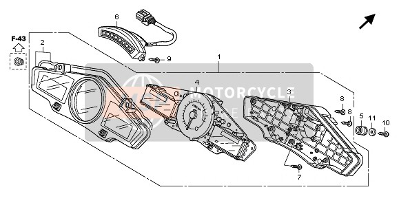 Honda CBF1000F 2010 Mètre (MPH) pour un 2010 Honda CBF1000F