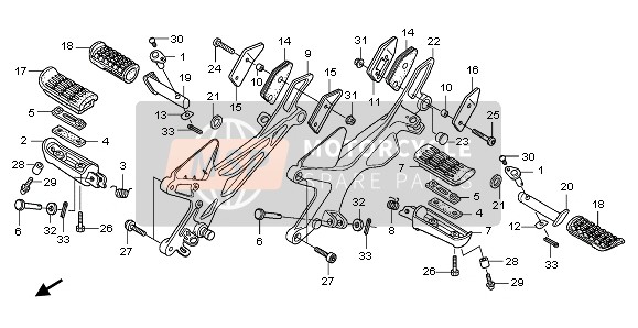 Honda CBF1000F 2010 Step voor een 2010 Honda CBF1000F