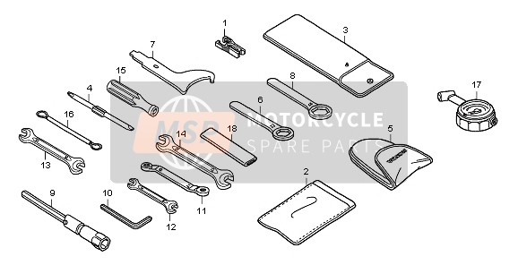 Honda CBF1000FSA 2010 TOOLS for a 2010 Honda CBF1000FSA