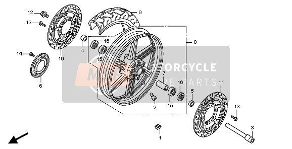 Roue avant