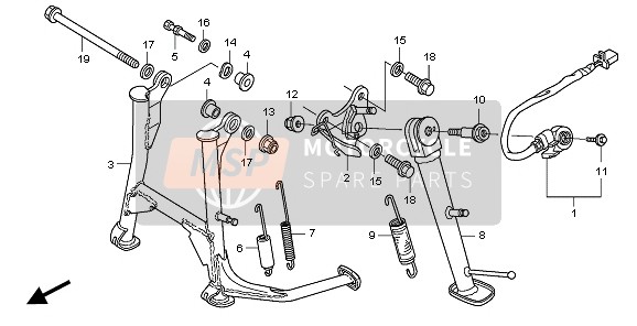 Honda CBF1000FTA 2010 In Piedi per un 2010 Honda CBF1000FTA