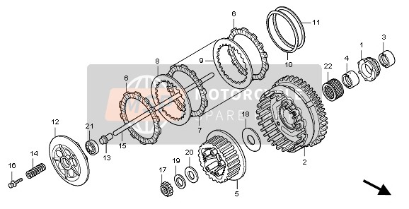 Honda CBF1000SA 2010 CLUTCH for a 2010 Honda CBF1000SA