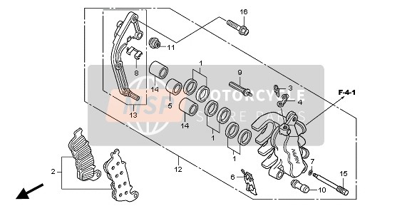 BREMSSATTEL VORNE LINKS