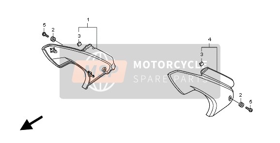 Honda CBF600NA 2010 SEITLICHE ABDECKUNG für ein 2010 Honda CBF600NA