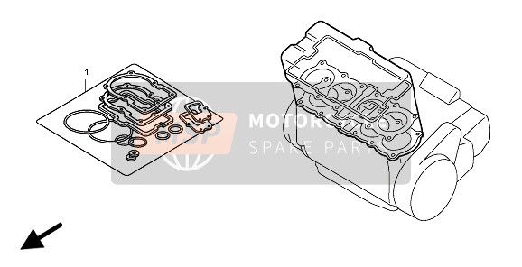 Honda CBF600S 2010 EOP-1 Kit de juntas A para un 2010 Honda CBF600S