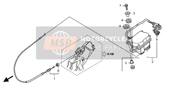 Honda CBR1000RR 2010 SERVOMOTOR für ein 2010 Honda CBR1000RR