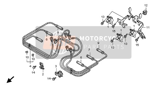 Honda GL1800 2010 IGNITION COIL for a 2010 Honda GL1800