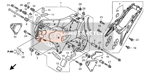 50200MGE030ZA, Rail Assy., Seat *NH461M* (NH461M Temple Black Metallic), Honda, 1