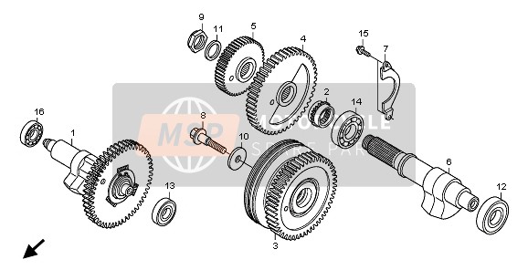 91002MCH003, Bearing, Radial Ball, 63/, Honda, 1