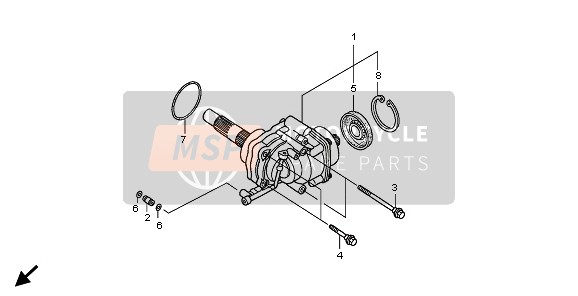 Honda VT1300CX 2010 CROSS SHAFT for a 2010 Honda VT1300CX