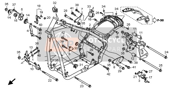 50305HN8003, Rubber, Engine Head Mounting, Honda, 1