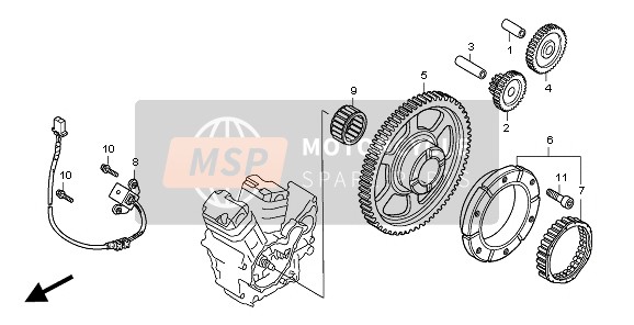 Honda VT750C2B 2010 STARTING CLUTCH for a 2010 Honda VT750C2B