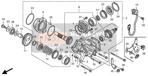 Honda VT750CS 2010 CROSS SHAFT for a 2010 Honda VT750CS