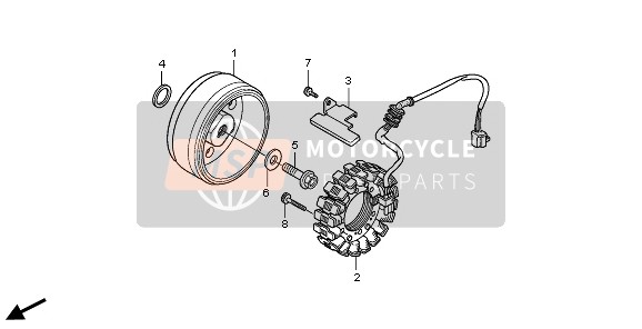 Honda VT750SA 2010 GENERATOR for a 2010 Honda VT750SA