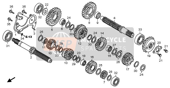 Honda XL700VA 2010 TRANSMISSION for a 2010 Honda XL700VA