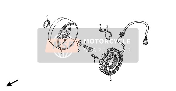 Honda XL700V 2010 GENERATOR for a 2010 Honda XL700V