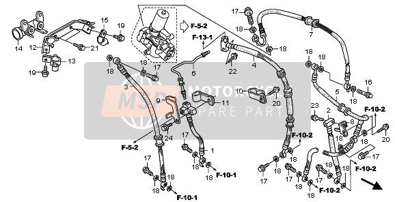 Honda XL1000VA 2010 Valve de retard pour un 2010 Honda XL1000VA