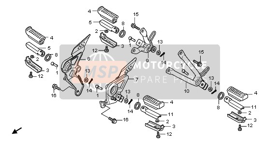 Honda CBF125M 2011 STEP for a 2011 Honda CBF125M