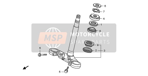 Honda CBF1000F 2011 STEERING STEM for a 2011 Honda CBF1000F