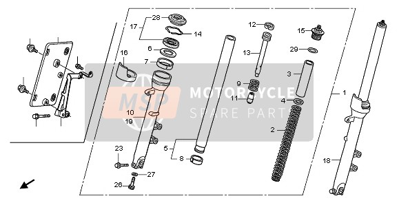 Honda CBF1000F 2011 FRONT FORK for a 2011 Honda CBF1000F