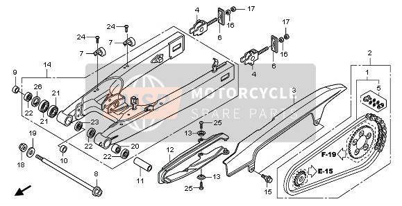 Honda CBF1000F 2011 Brazo oscilante para un 2011 Honda CBF1000F