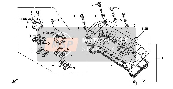 Honda CBF1000FS 2011 CYLINDER HEAD COVER for a 2011 Honda CBF1000FS