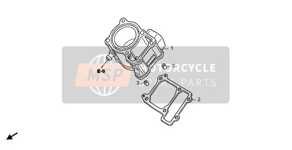 Honda CBR125RW 2011 Cilindro per un 2011 Honda CBR125RW