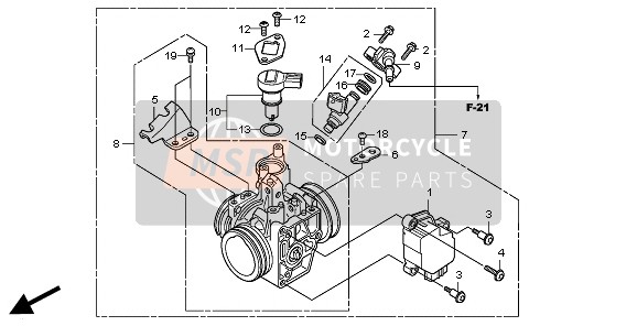 16432HP5601, Plate, Idle Air Control V, Honda, 0