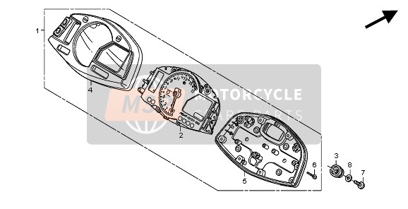 Honda CBR600RA 2011 METER (MPH) for a 2011 Honda CBR600RA