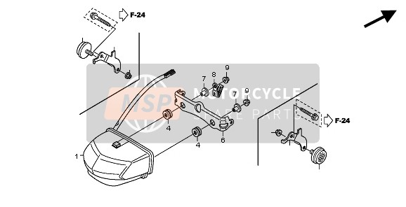 Honda CBR600RA 2011 TAILLIGHT for a 2011 Honda CBR600RA