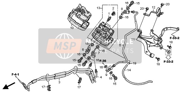 Honda CBR600RA 2011 FRONT VALVE UNIT for a 2011 Honda CBR600RA