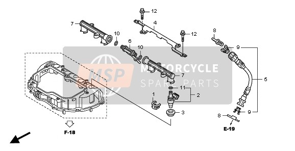 Honda CBR1000RA 2011 Injecteur pour un 2011 Honda CBR1000RA