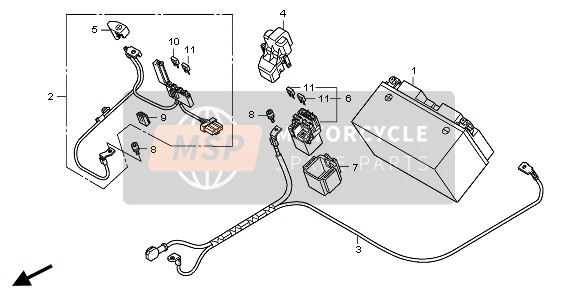 Honda CBR1000RA 2011 BATTERIE für ein 2011 Honda CBR1000RA