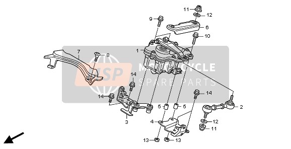 Honda CBR1000RR 2011 STEERING DAMPER for a 2011 Honda CBR1000RR