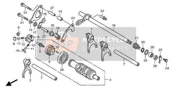 Honda VFR1200F 2011 ÉquipementShift Drum pour un 2011 Honda VFR1200F