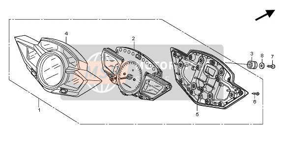 Honda VFR1200F 2011 Mètre (MPH) pour un 2011 Honda VFR1200F