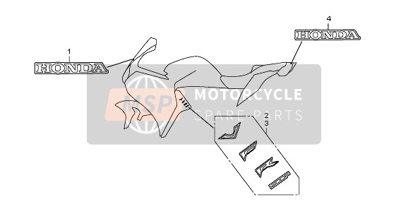 Honda VFR1200F 2011 STREIFEN & MARKE für ein 2011 Honda VFR1200F