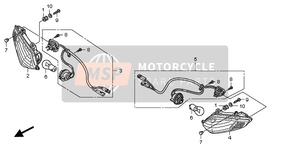 Honda VFR1200FD 2011 Indicateur pour un 2011 Honda VFR1200FD