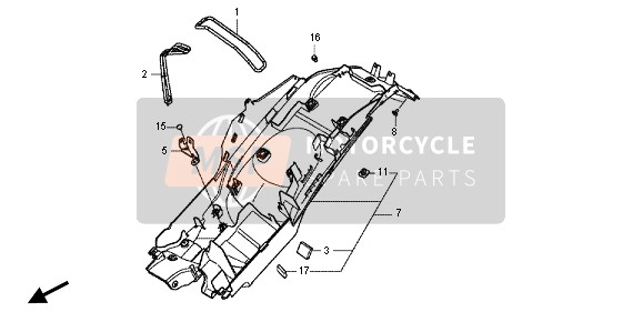 50290MBL610, Band, U-VERGRENDELING, Honda, 0