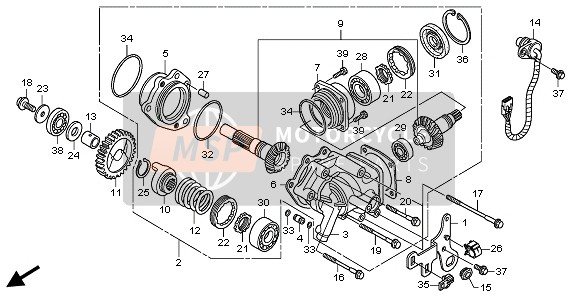 Honda VT750C2S 2011 CROSS SHAFT for a 2011 Honda VT750C2S